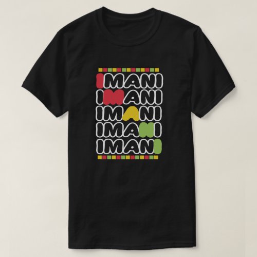 IMANI Kwanzaa T_Shirt
