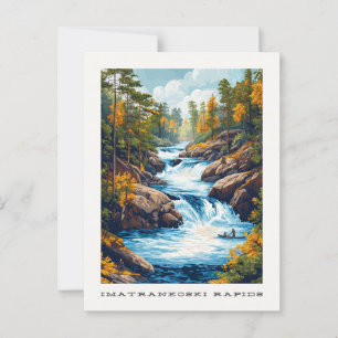 Imatrankoski Rapids Finland Travel Postcard