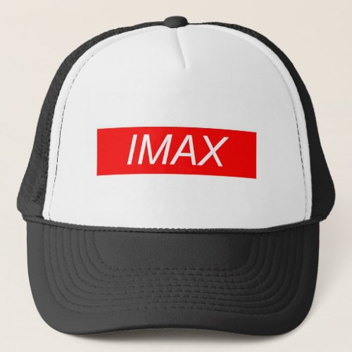 IMax box logo t shirt Trucker Hat