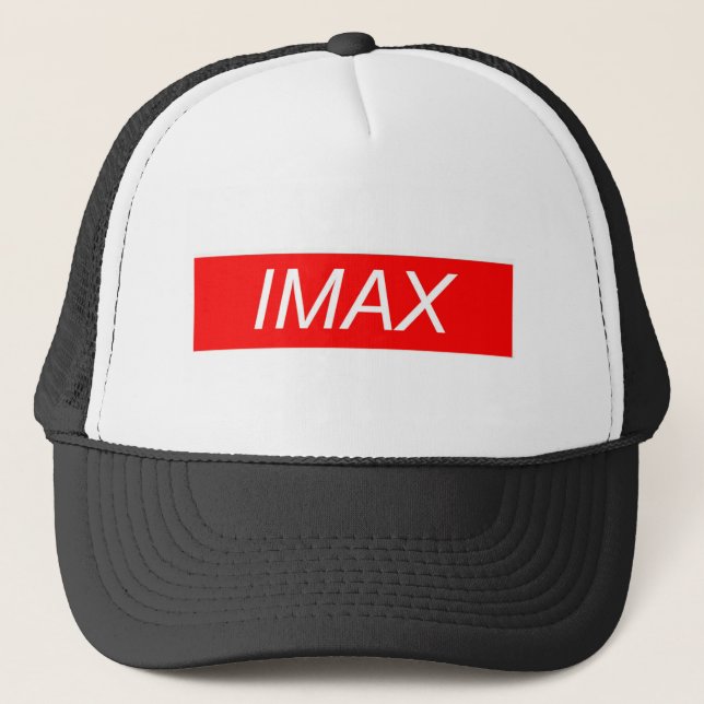 IMax box logo t shirt Trucker Hat (Front)