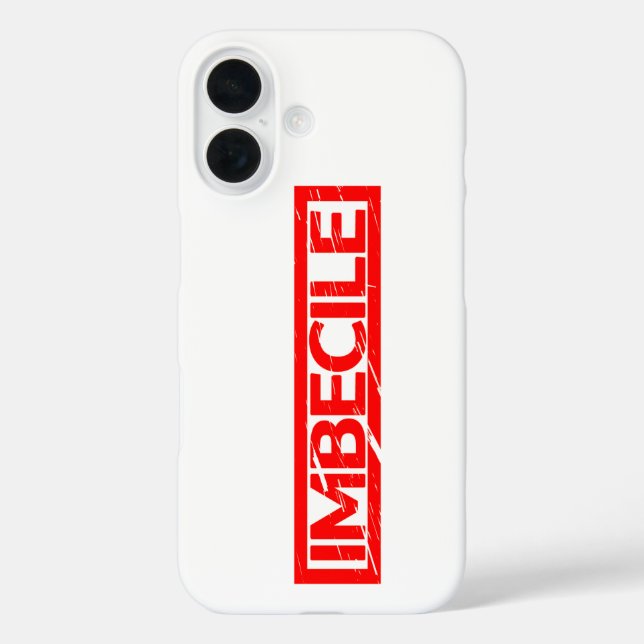 Imbecile Stamp Case-Mate iPhone Case (Back)