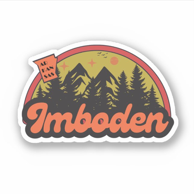 Imboden, Arkansas  Sticker (Front)