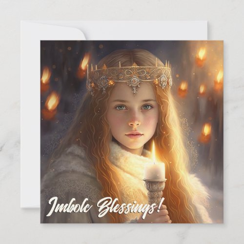 Imbolc Blessings Celebrate Return of the Sun Holiday Card