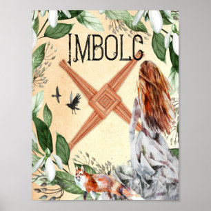IMBOLC, CANDLEMAS WICCAN SABBAT POSTER