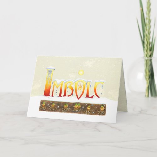 Imbolc Drips Holiday Card