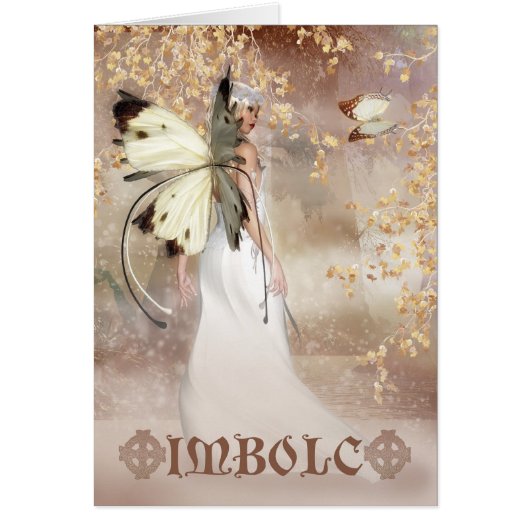 Imbolc Fantasy Fairy Art Card - The Spirit Of Dawn (Front)