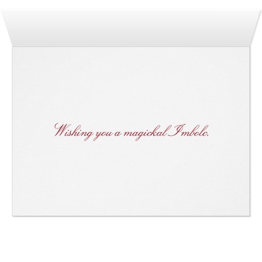 Imbolc Imbolg Candle and Snowdrops Brid Brighid (Inside Horizontal (Bottom))