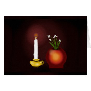 Imbolc Imbolg Candle And Snowdrops Brid Brighid by WellWritWitch at Zazzle