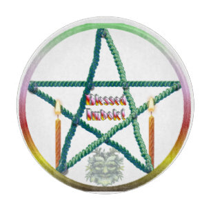 Imbolc Pentacle Cutting Board