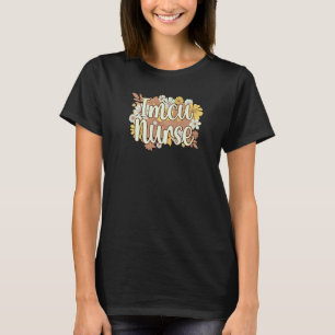 IMCU Nurse Flowers Intermediate Care Unit Nurse T-Shirt