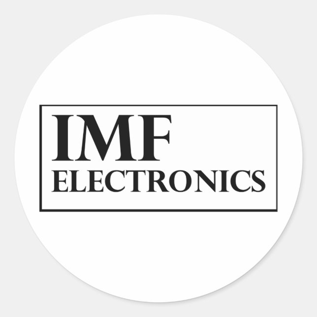 IMF Electronics logo Classic Round Sticker (Front)