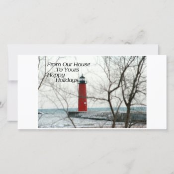 Img_0050   From Our House To Yours Happy Holidays Holiday Card by kkphoto1 at Zazzle