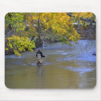 Img_0254 Fly Fisherman Mouse Pad by kkphoto1 at Zazzle