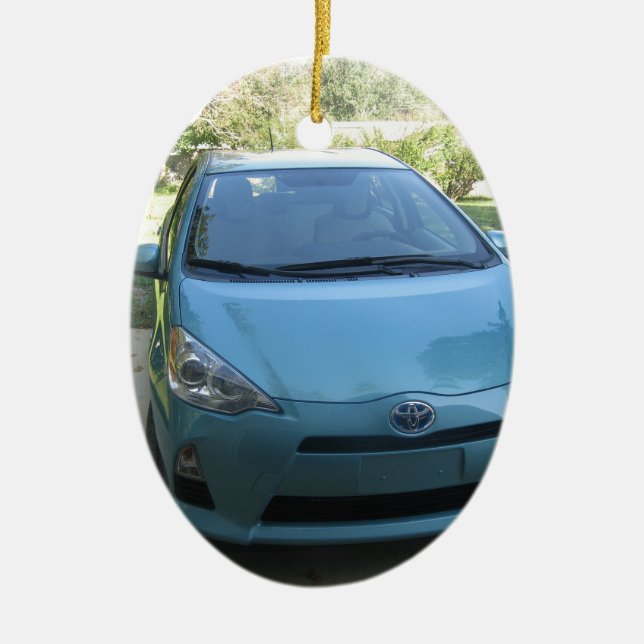 IMG_2140.JPG Prius Toyota car Ceramic Ornament (Front)