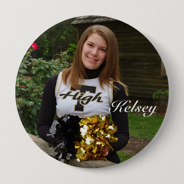 IMGP1855c,  Kelsey Pinback Button (Front)