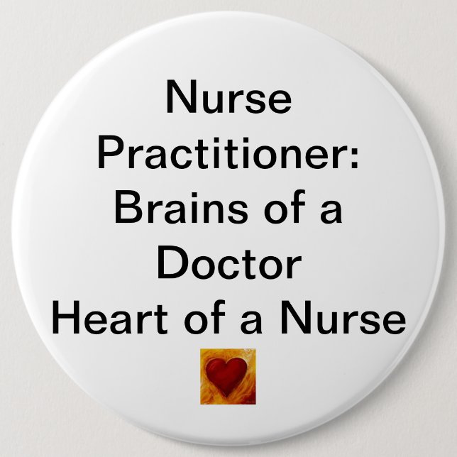 imgres.jpeg, Nurse Practitioner:Brains of a Doc... Button (Front)