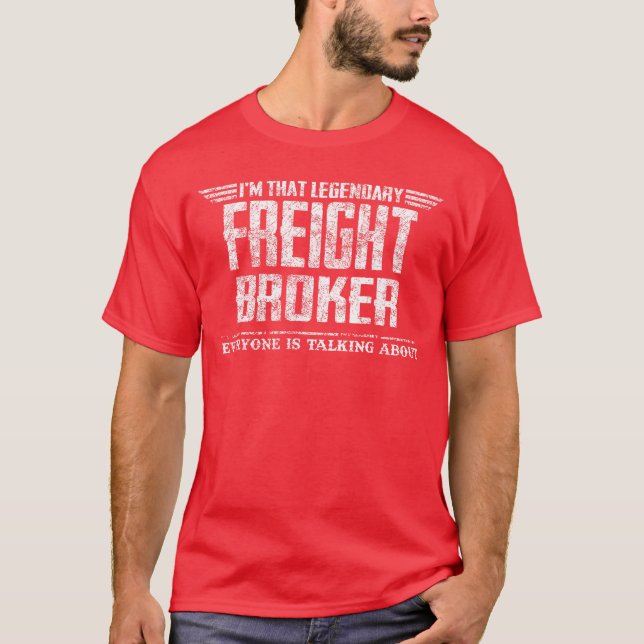 Imhat Legendary Freight Broker retro T-Shirt (Front)