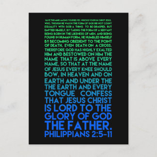 Imitate Christ's Humility Philippians 2:5-11 Postcard
