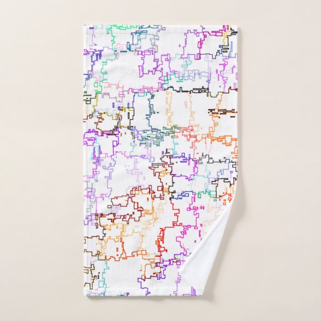 Imitating Hand Drawing Lines Hand Towel (Hand Towel)