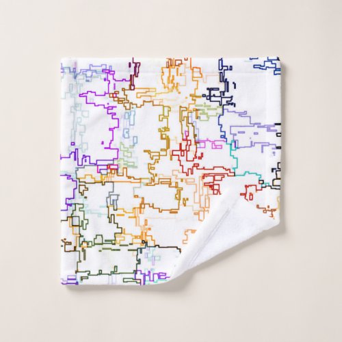 Imitating Hand Drawing Lines Wash Cloth