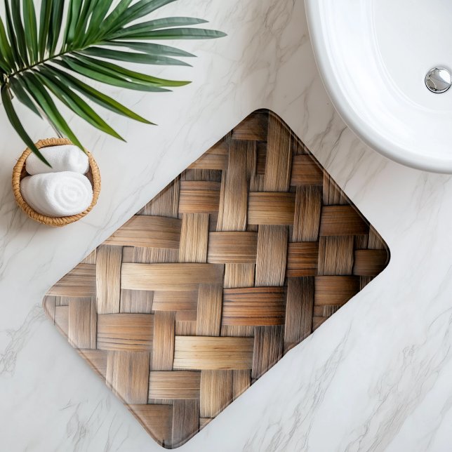 Imitation Bamboo Weave Bath Mat (Creator Uploaded)