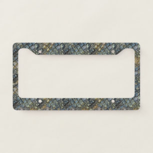 Imitation crocodile skin. Animal print. License Plate Frame