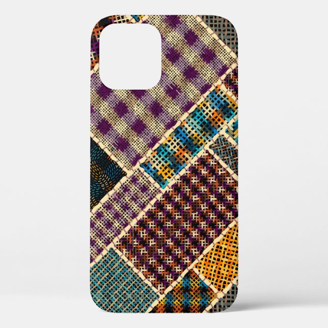 Imitation of indian patchwork pattern with texture Case-Mate iPhone case (Back)
