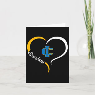 Imlay City Spartans Logo Half Heart Slogan Hs Card
