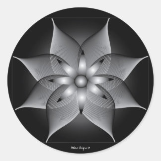 IMLeno flower Classic Round Sticker