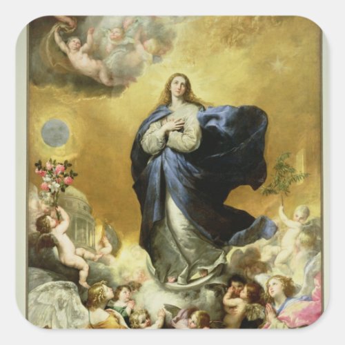 Immaculate Conception 1635 Square Sticker