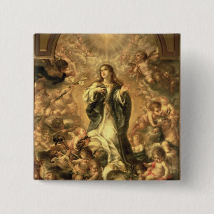Immaculate Conception, 1670-1672 Button