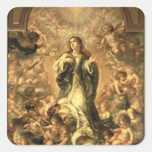 Immaculate Conception, 1670-1672 Square Sticker