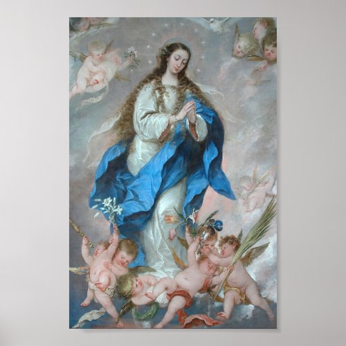 Immaculate Conception Assumption Virgin Antolinez Poster