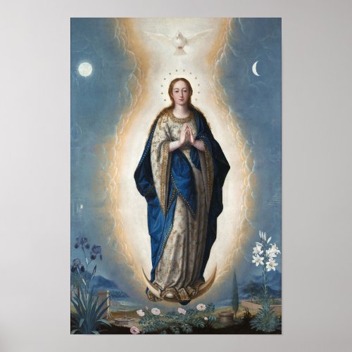 Immaculate Conception Assumption Virgin Sanchez Poster