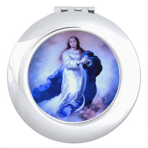 Immaculate Conception Blue Compact Mirror