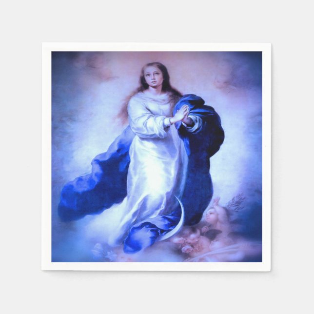 Immaculate Conception Blue Napkins (Front)