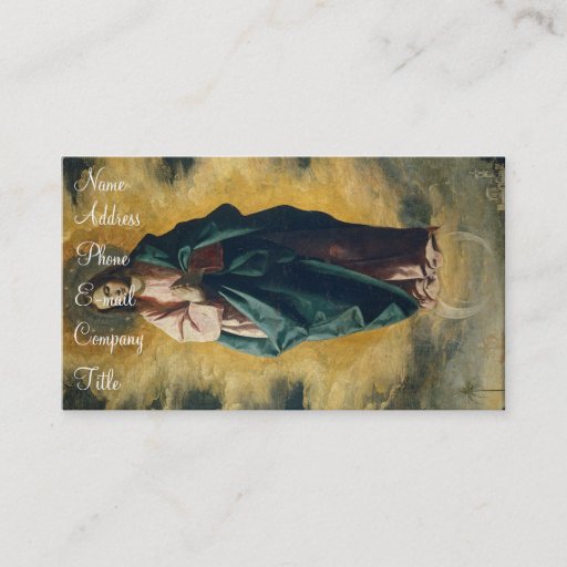 Customizable 'Immaculate Conception' Business Card Template