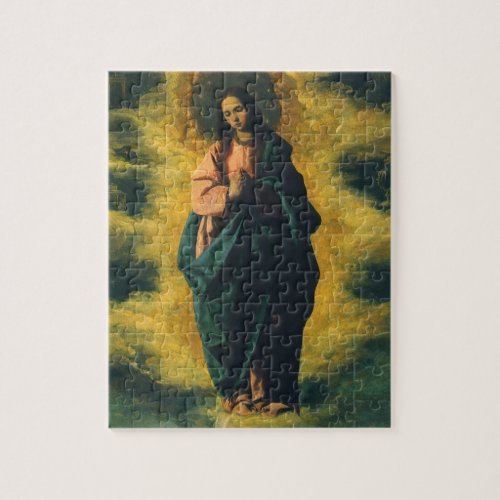 Immaculate Conception by Francisco de Zurbaran Jigsaw Puzzle