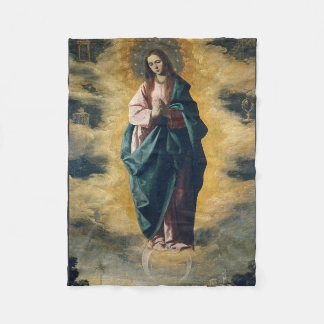 Immaculate Conception by Zurbarán Fleece Blanket (Front)