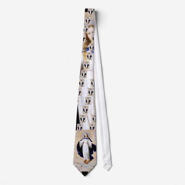 Immaculate Conception Cloud and Cherub - Zurbaran Neck Tie (Front)
