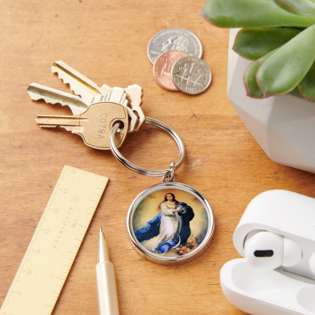 Immaculate Conception Gold Keychain (Desk)