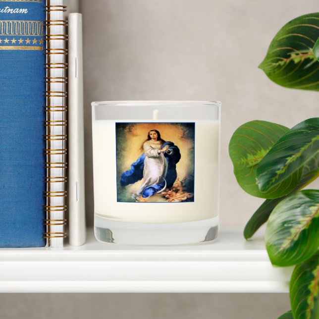 Immaculate Conception Gold Scented Candle (Shelf)