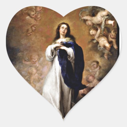 Immaculate Conception Heart Sticker