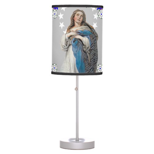 Immaculate Conception Nicaragua Virgin Mary  Table Lamp