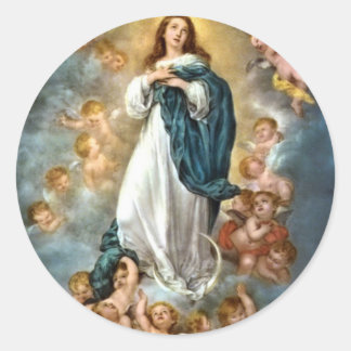 Immaculate Conception of Mary Classic Round Sticker