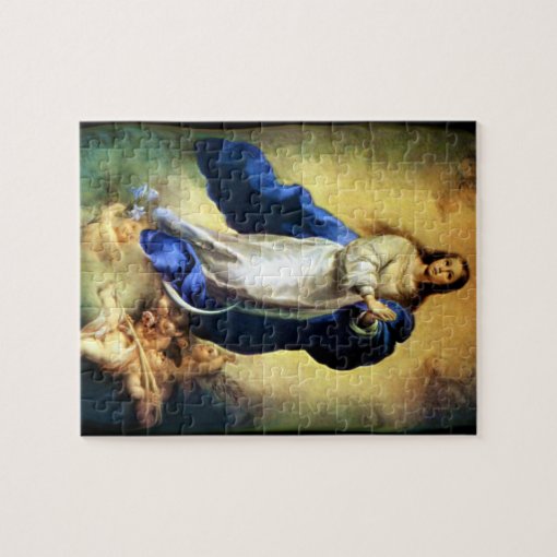 Immaculate Conception of Virgin Mary - Murillo Jigsaw Puzzle | Zazzle