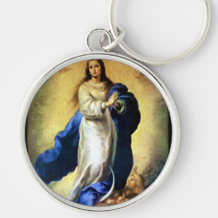 Immaculate Conception of Virgin Mary - Murillo Keychain