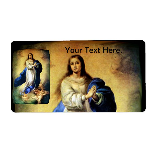 Immaculate Conception of Virgin Mary - Murillo Label (Front)