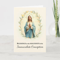 Immaculate Conception Solemnity Blessings Mary