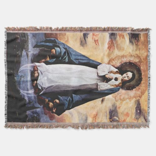 Immaculate Conception Virgin Mary Assumption 08 Throw Blanket